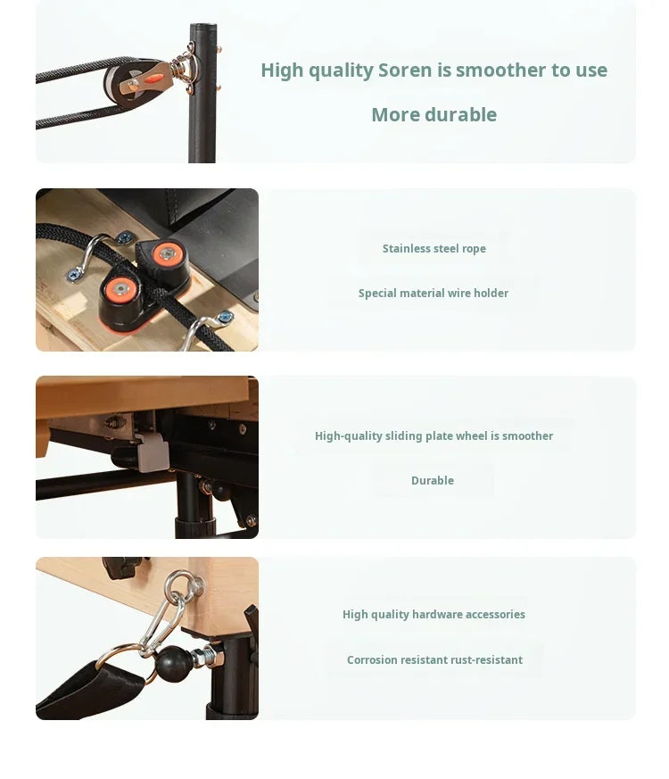 Reformer Pilates Foldable Oak Edition – Home Studio Machine