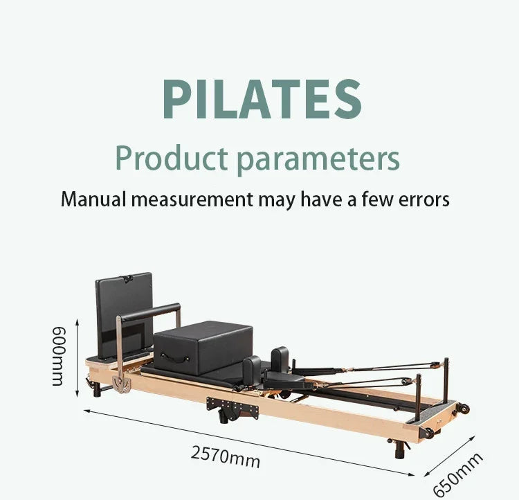 Reformer Pilates Foldable Oak Edition – Home Studio Machine