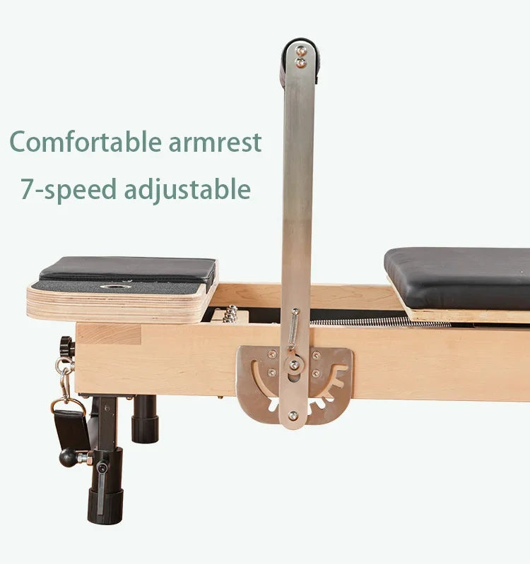 Reformer Pilates Foldable Oak Edition – Home Studio Machine