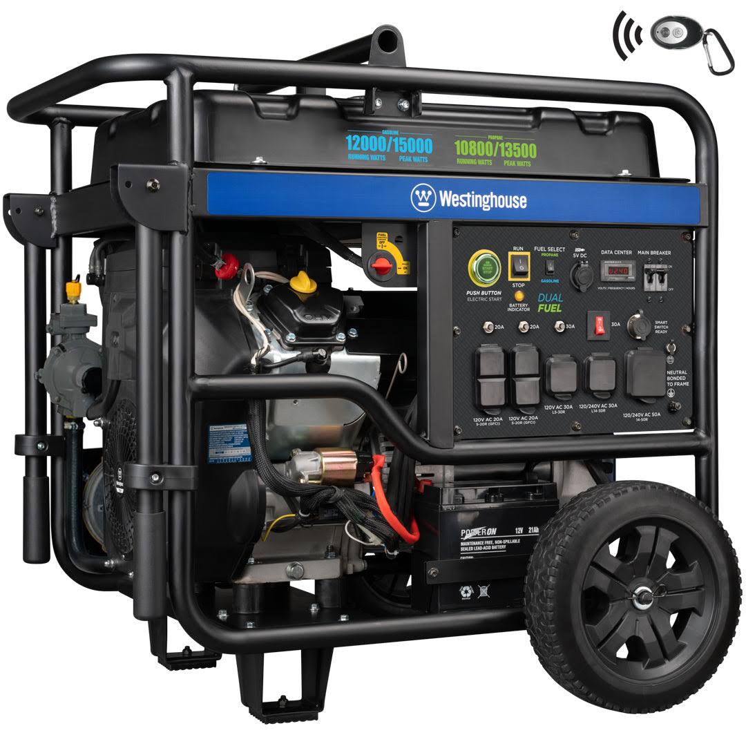 Westinghouse WGEN12000DF Dual Fuel Portable Generator