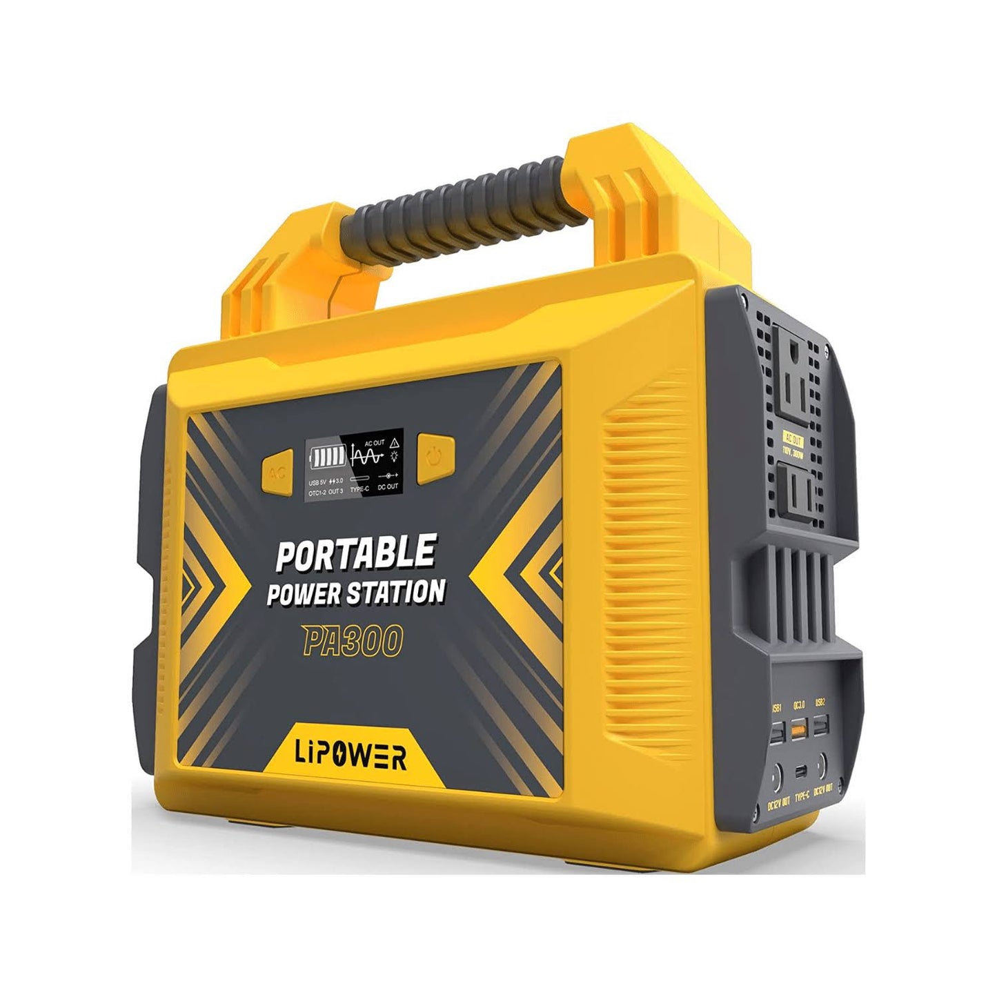LIPOWER Portable Power Station 300W, Solar Power Generator
