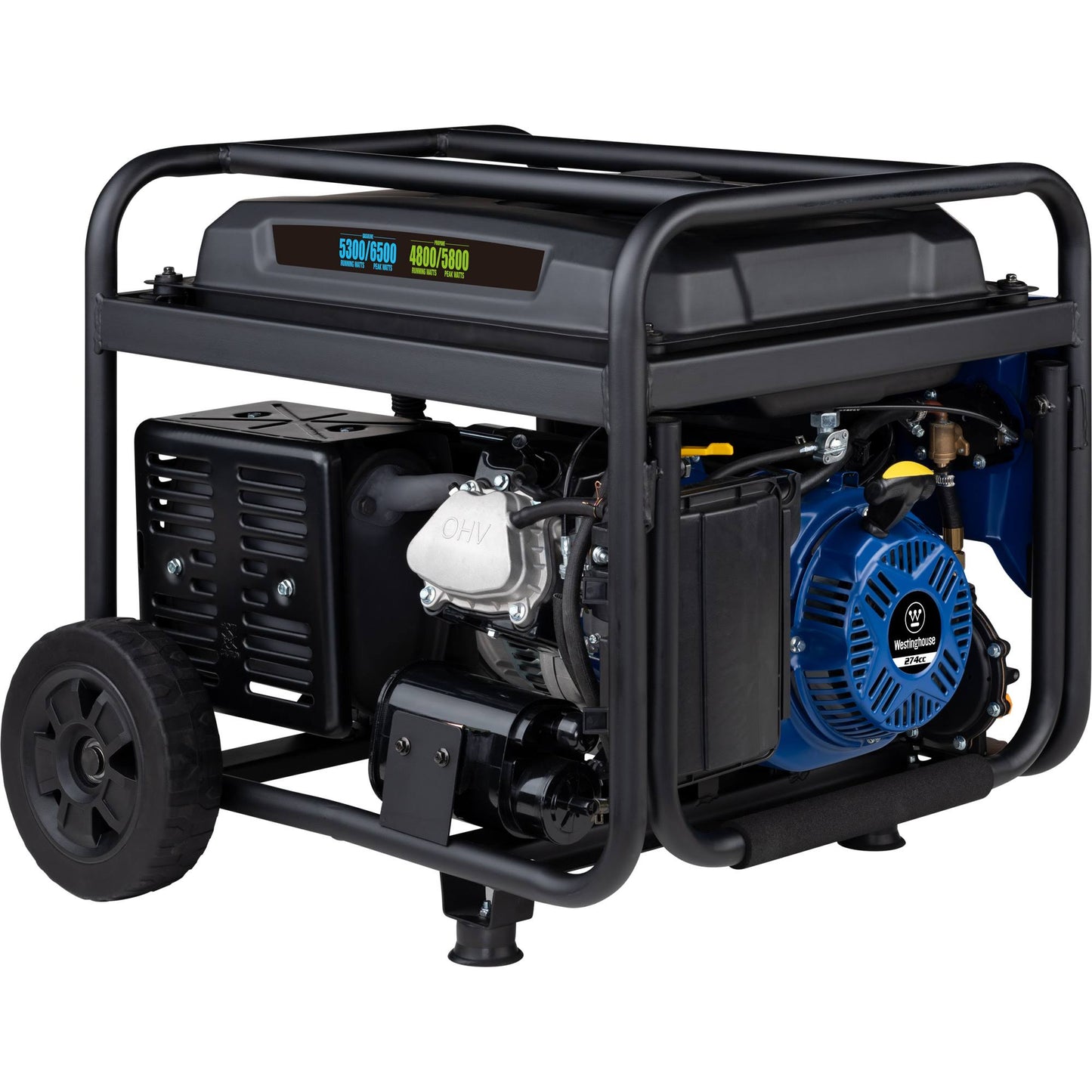 Westinghouse WGen5300DFv Dual Fuel Portable Generator with Volt Switch Selector