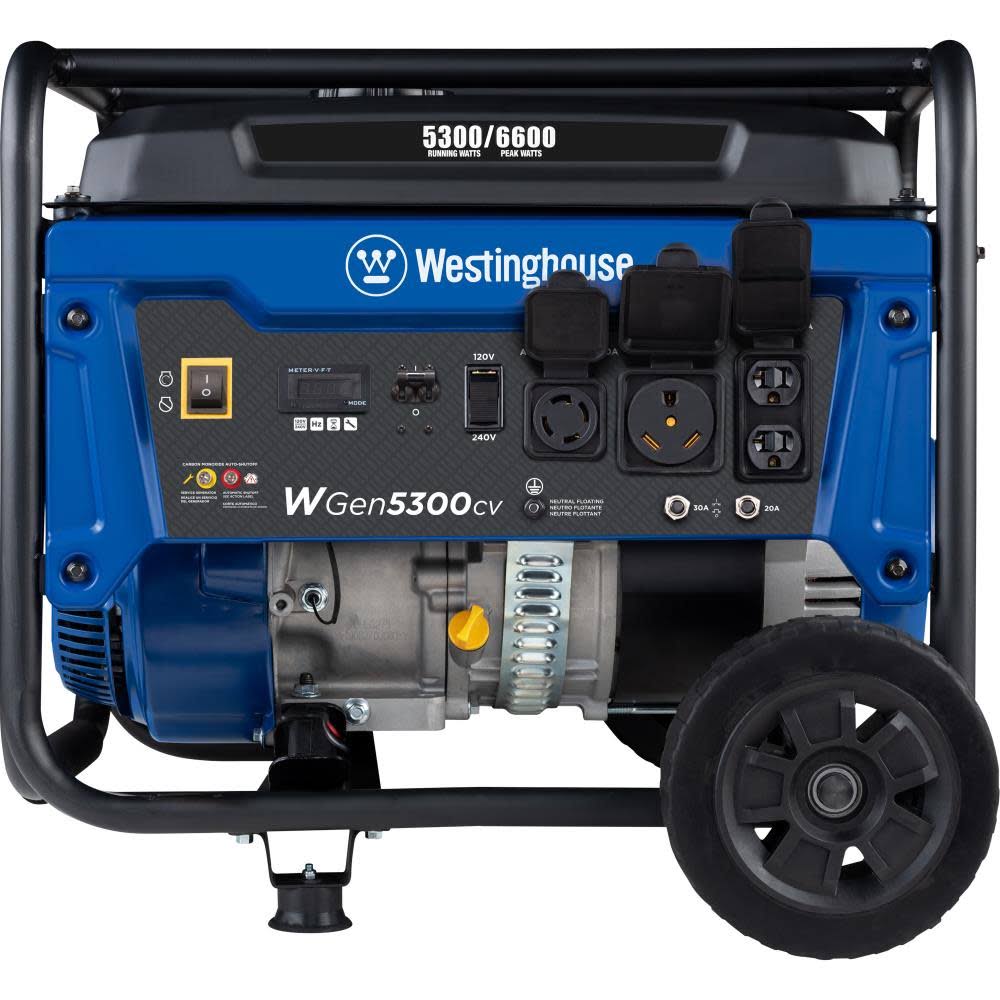Westinghouse Portable Generator with Co Sensor Rubber | WGEN5300CV