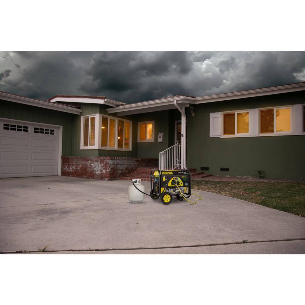 Champion Power Equipment 6250-Watt Dual Fuel Powered Portable Generator with Co Shield Technology