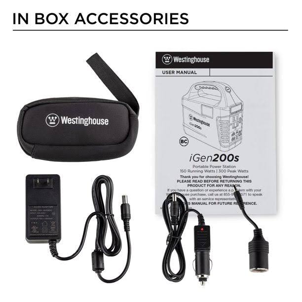 Westinghouse iGen200s 194Wh Portable Power Station and Outdoor Solar Generator