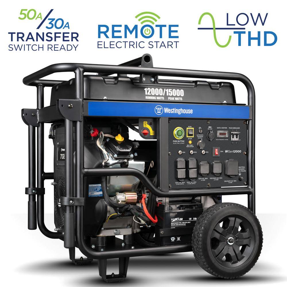 Westinghouse WGen12000 - 12000 Watt Electric Start Portable Generator