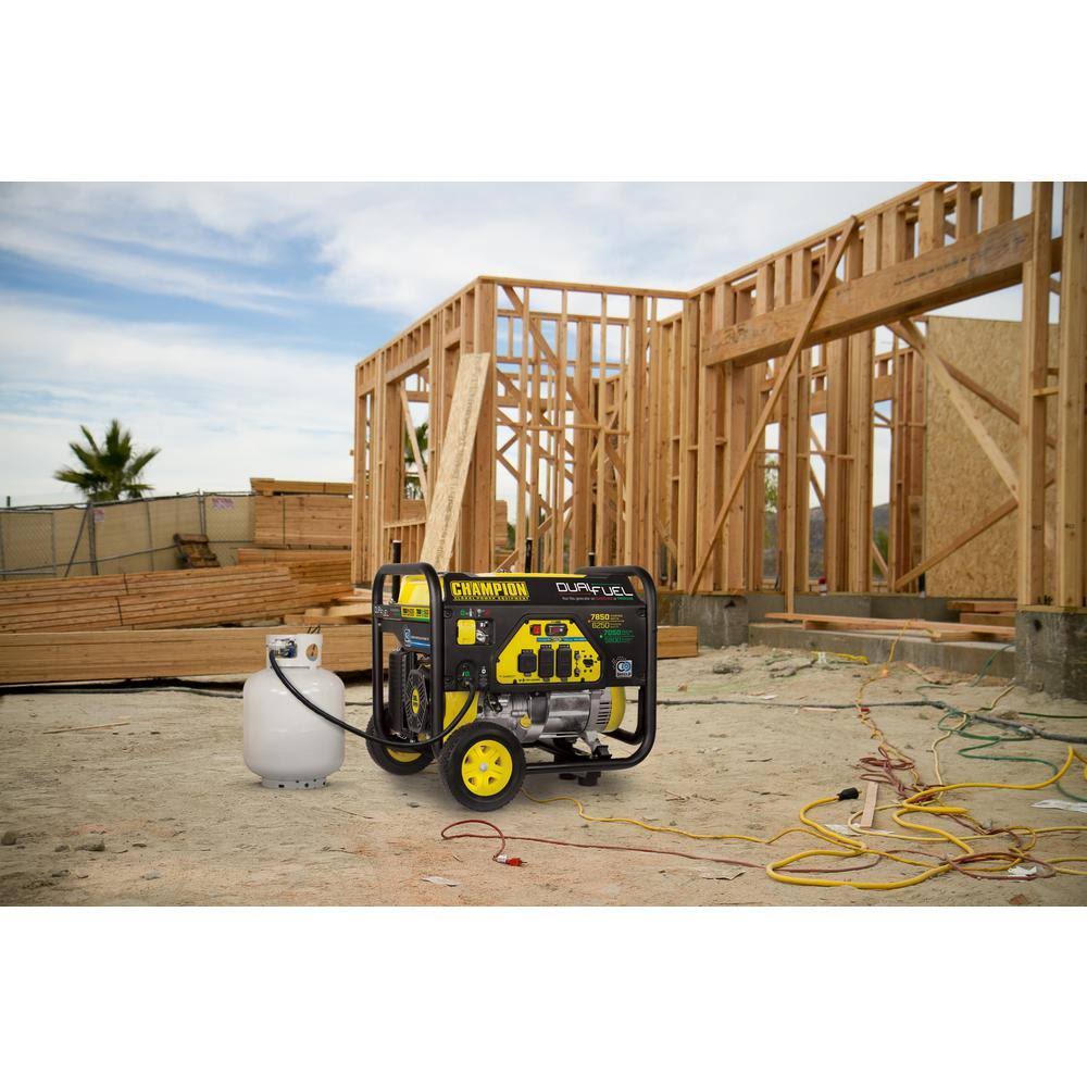 Champion Power Equipment 6250-Watt Dual Fuel Powered Portable Generator with Co Shield Technology