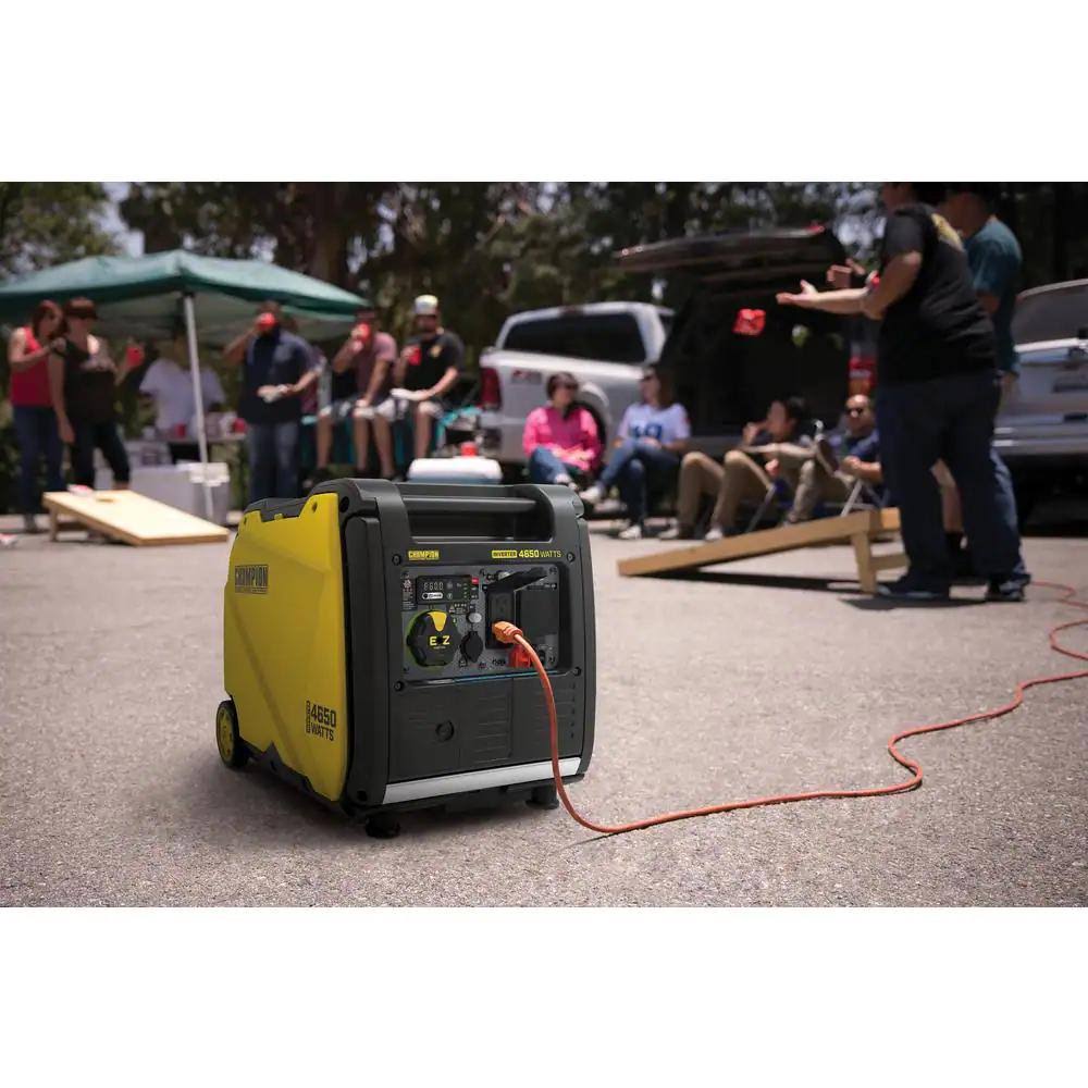 Champion Power Equipment 4650-Watt Recoil Start Gasoline Powered RV Ready Inverter Generator with Co Shield and Quiet Technology 201154
