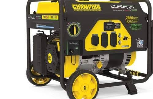 Champion Power Equipment 6250-Watt Dual Fuel Powered Portable Generator with Co Shield Technology