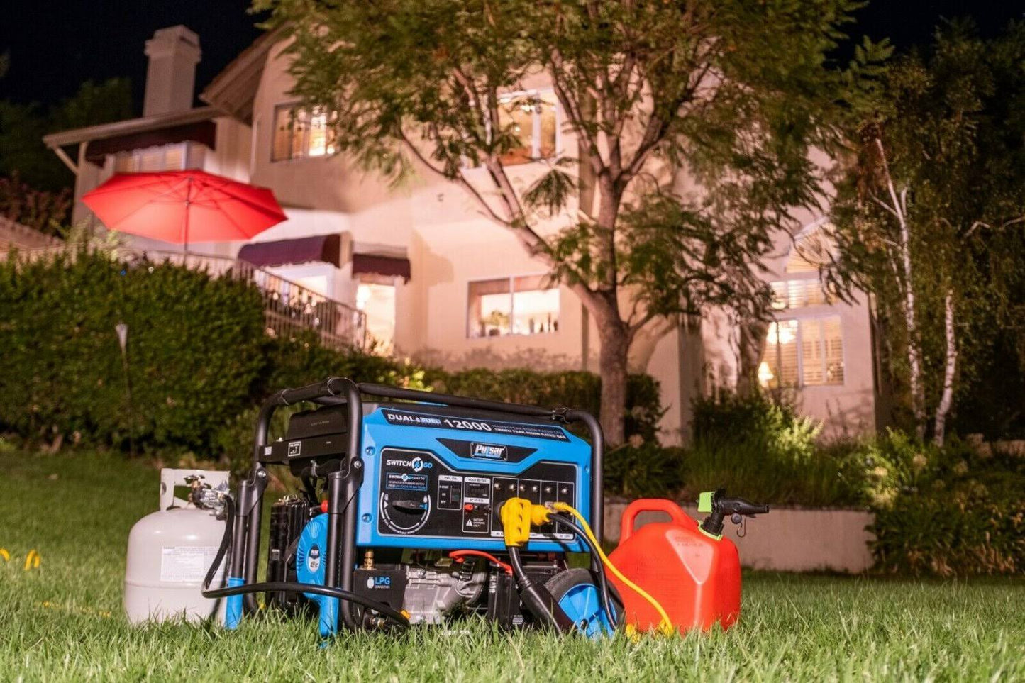 Pulsar 12000W Dual Fuel Portable Generator with Electric Start