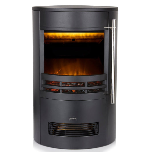 Warmlite Elmswell Contemporary Electric Stove - Black - WL46022